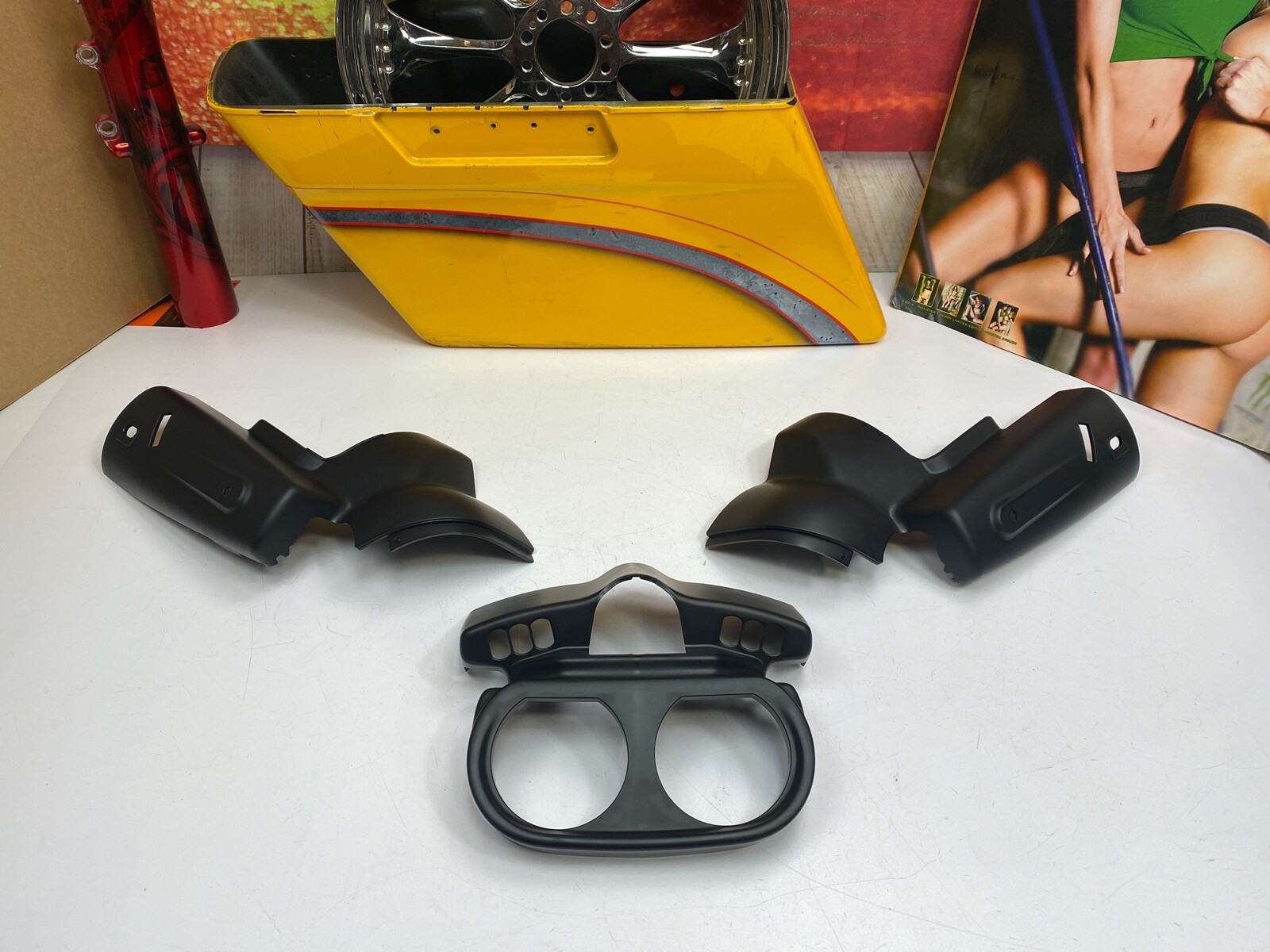 🔥1523 OEM Harley Road Glide Gauge Housing cover Nacelle Speedo Housing Fairing eBay