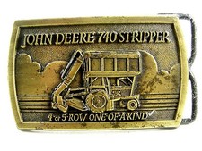 1984 John Deere 740 Stripper 4 or 5 Row Belt Buckle by John Deere 8614