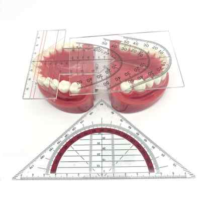 Dental Lab Guide Plate Teeth Arrangement on Denture Work Teeth Guide Plate Ruler