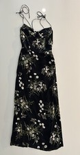 Reformation Kourtney Midi Dress Veuve Black Floral