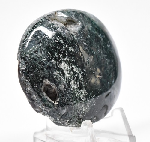 2,1 Zoll Grüner Moos Achat Palme Stein Cabochon poliert Naturkristall Mineral Indien - Bild 2 von 4