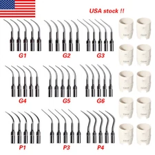 5 Dental Ultrasonic Piezo Scaler Tips Fit Woodpeck EMS /10 Torque Wrench Key