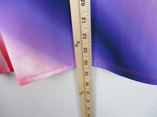 Kinona Golf Top Large Pink Blue Ombre Polo Shirt Short Sleeve 1/4 Zip - Picture 13 of 15