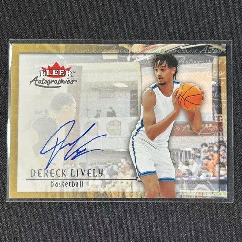 🀄️2024 GOODWIN CHAMPIONS FLEER CERTIFICATE OF AUTHENTICITY AUTO DERECK LIVELY
