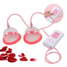 2x Electric Breast Pump Vacuum Suction Breast Enlarger Enhancer Equipment B Cup