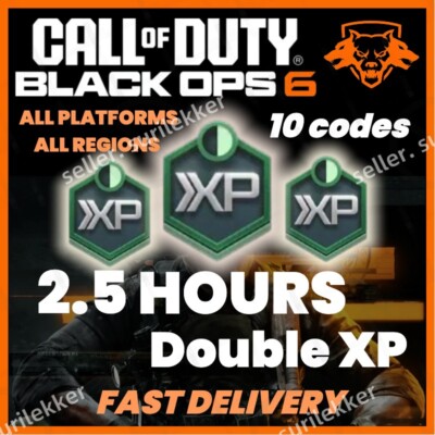 [2.5HOURS]Call of Duty Black Ops 6 BO6 COD 2XP Double XP Rank Codes - 10CODES