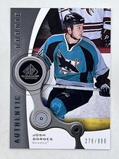 Josh Gorges 2005-06 SP Game Used Edition Authentic Rookie RC /999 #160 Sharks