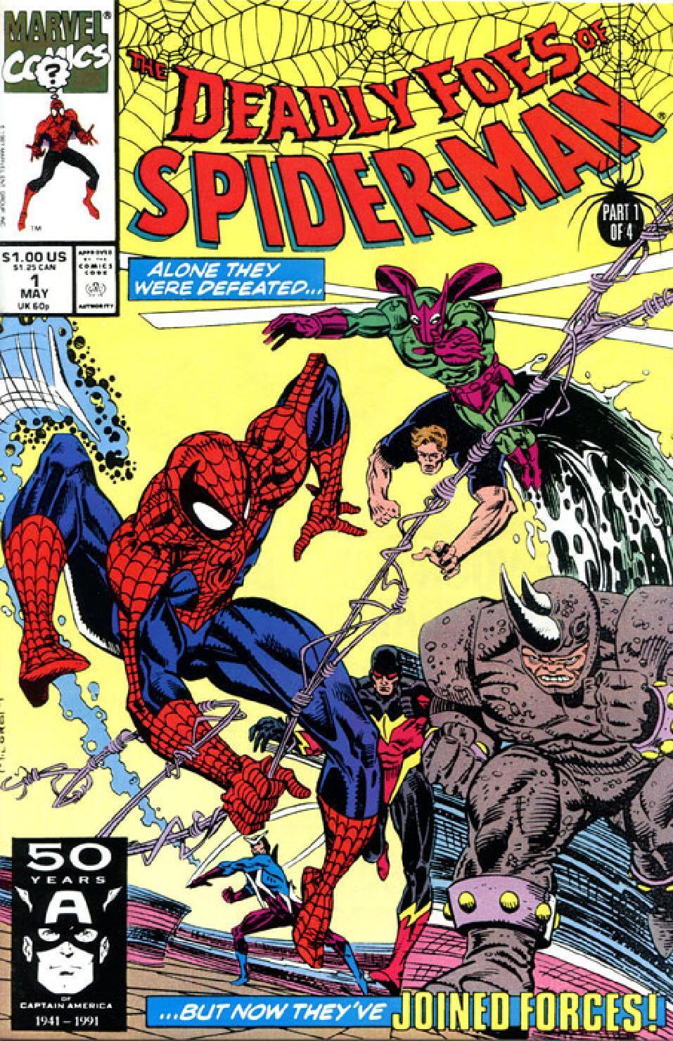 DEADLY FOES OF SPIDER-MAN  # 1  - COMIC - 1991 - 9.4