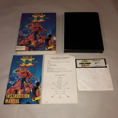 UNTESTED Double Dragon II The Revenge COMPLETE Commodore 64/128 Virgin Games