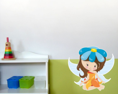 Samunshi Süße Fee Wandtattoo Wandaufkleber Kinderzimmer Sticker  4 Größen