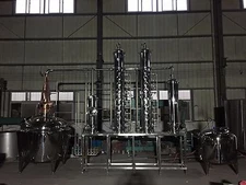1000 L (264 g) Stainless Steel or copper Vodka or Gin still -  micro distillery 