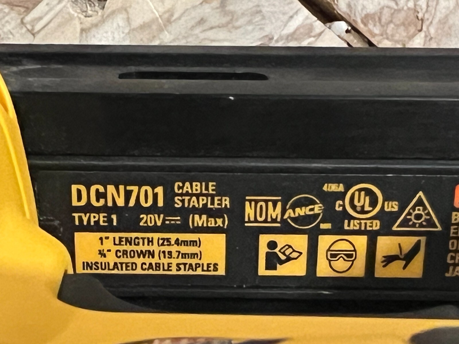 DEWALT DCN701B 20V Max Cordless Cable Stapler eBay