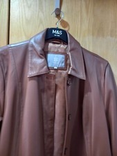 Lakeland Leather Ladies Size 20 Brown Coat.