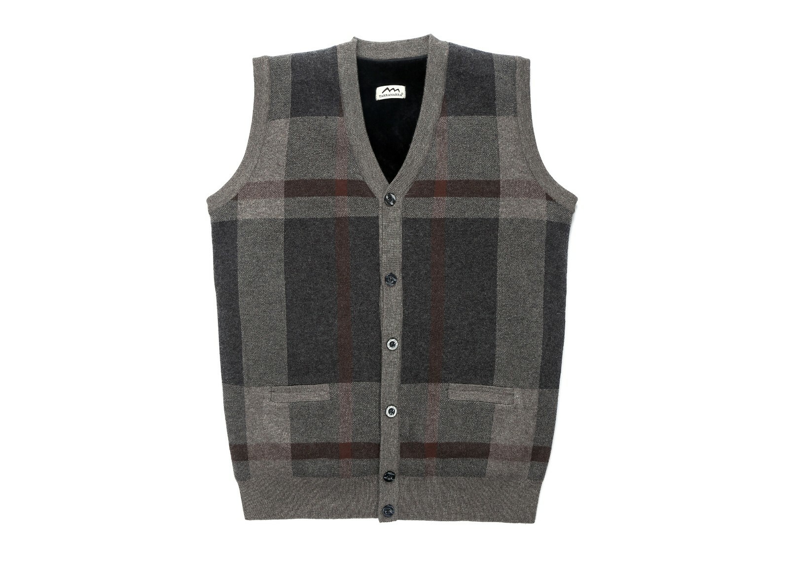 TARRAMARRA® Men Knitted Vest Detachable Australian Wool Lining