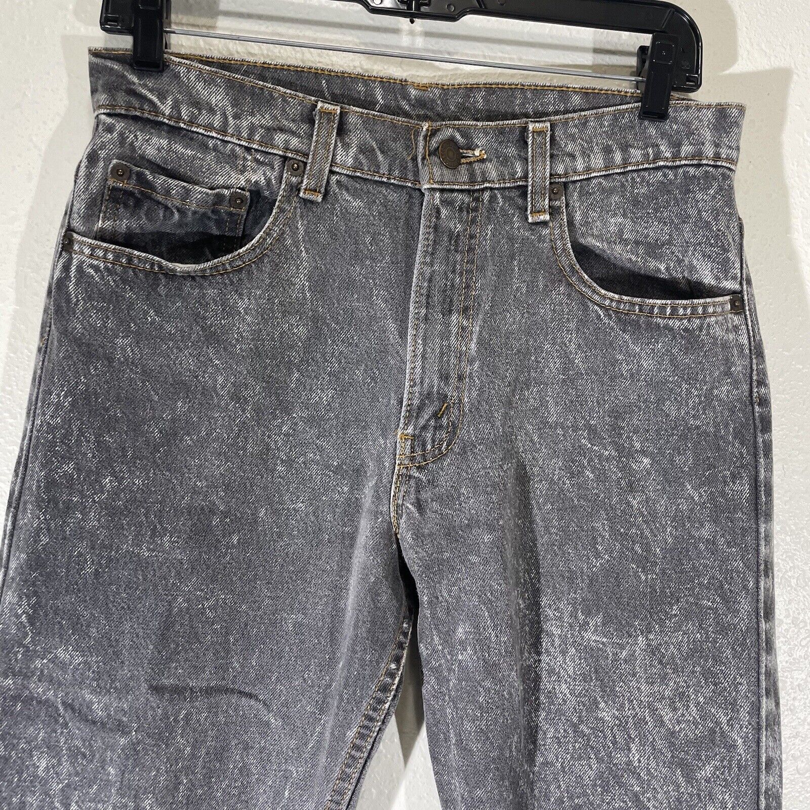 Vintage 80s Levis 505 Jeans Made in USA Gray Deni… - image 4
