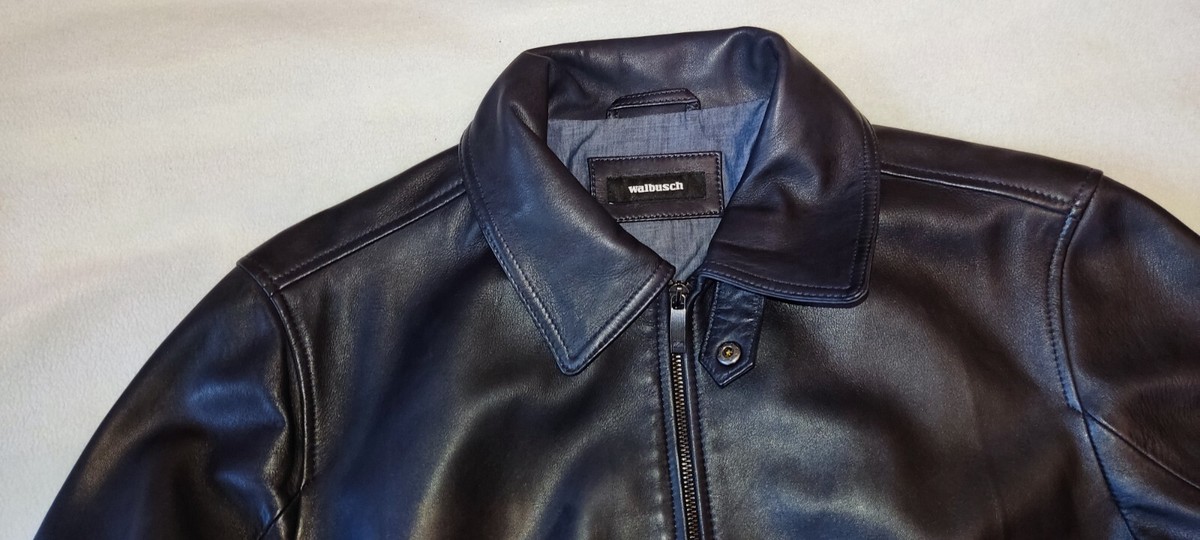 WALBUSCH HERREN LAMMNAPPA BLOUSON JACKE MARINE