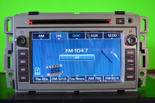 08 09 GM Delphi factory CD MP3 GPS Navigation XM touchscreen radio 20904502 - Picture 4 of 10