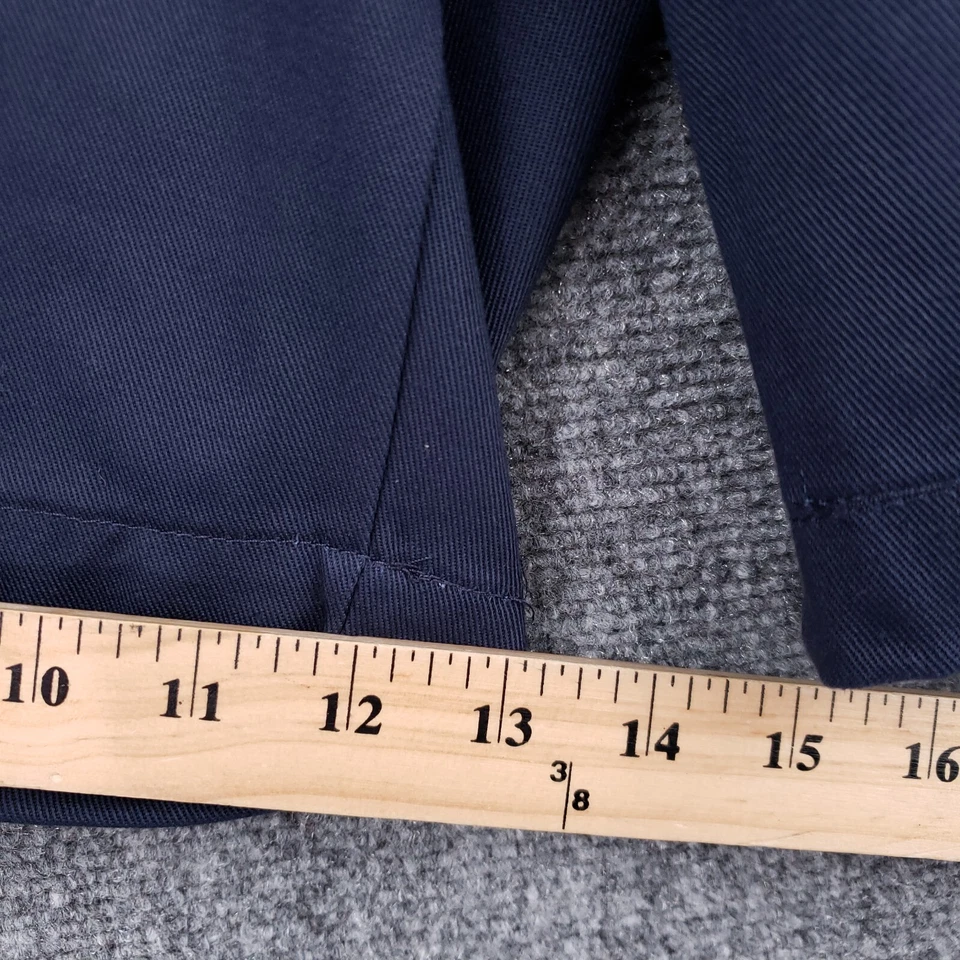 NUEVO Pantalones Cortos Rojo Kap Para Hombres 38x10 Azul Bermudas Lavado Medio Frente Plano Cremallera Bolsillo Mosca Foto 4 de 4