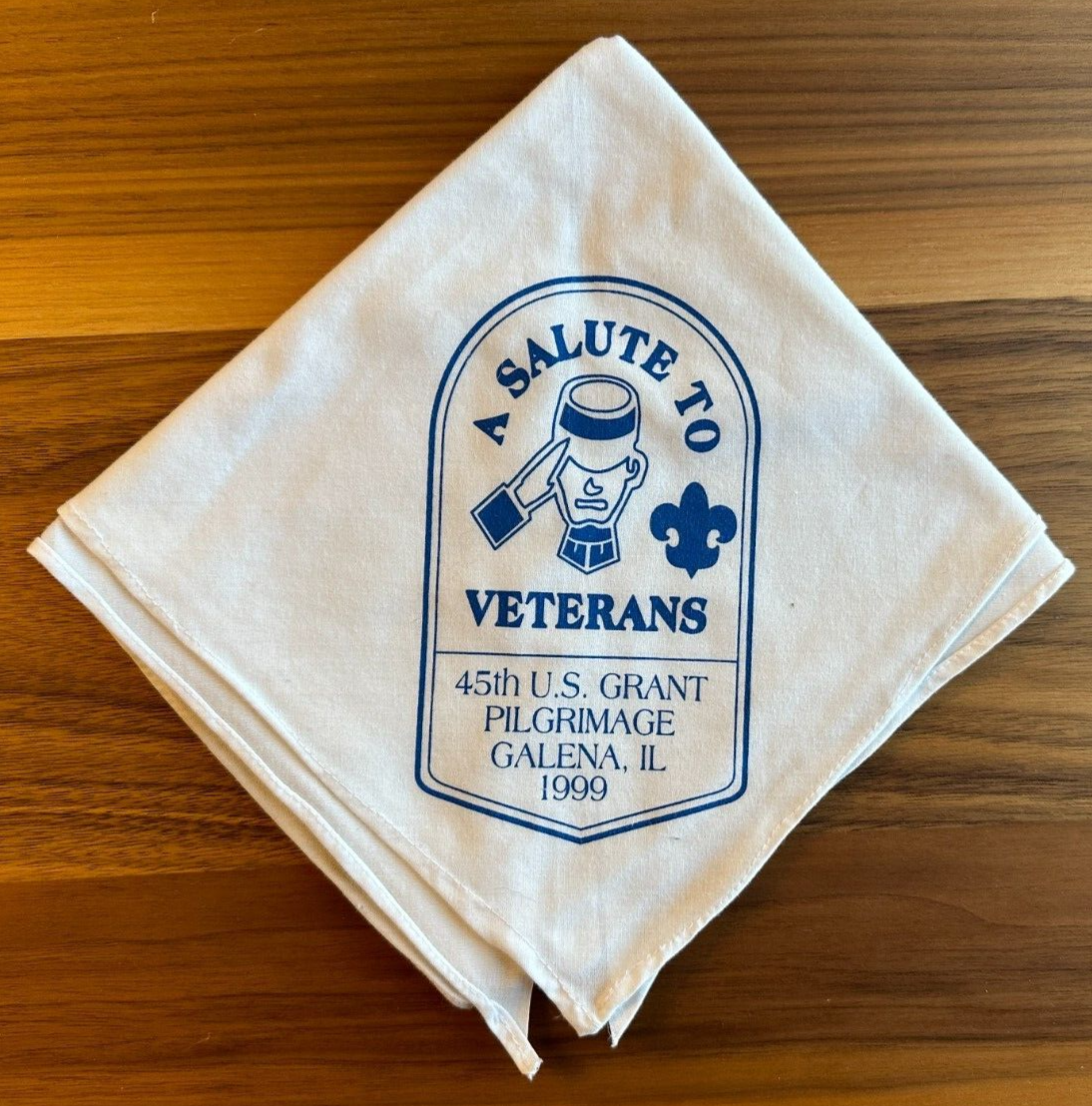1999 45th U.S. Grant Pilgrimage Neckerchief Blackhawk Area Council 