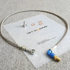 K03 K04 Turbo 40'' 4AN Oil Feed Line Kit For Audi A4 B5 A6 C5 VW Passat B5 1.8T