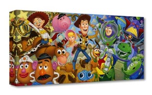 Toy Story Pixar Disney Fine Art Tim Rogerson Ltd Ed TOC Cast of Toys