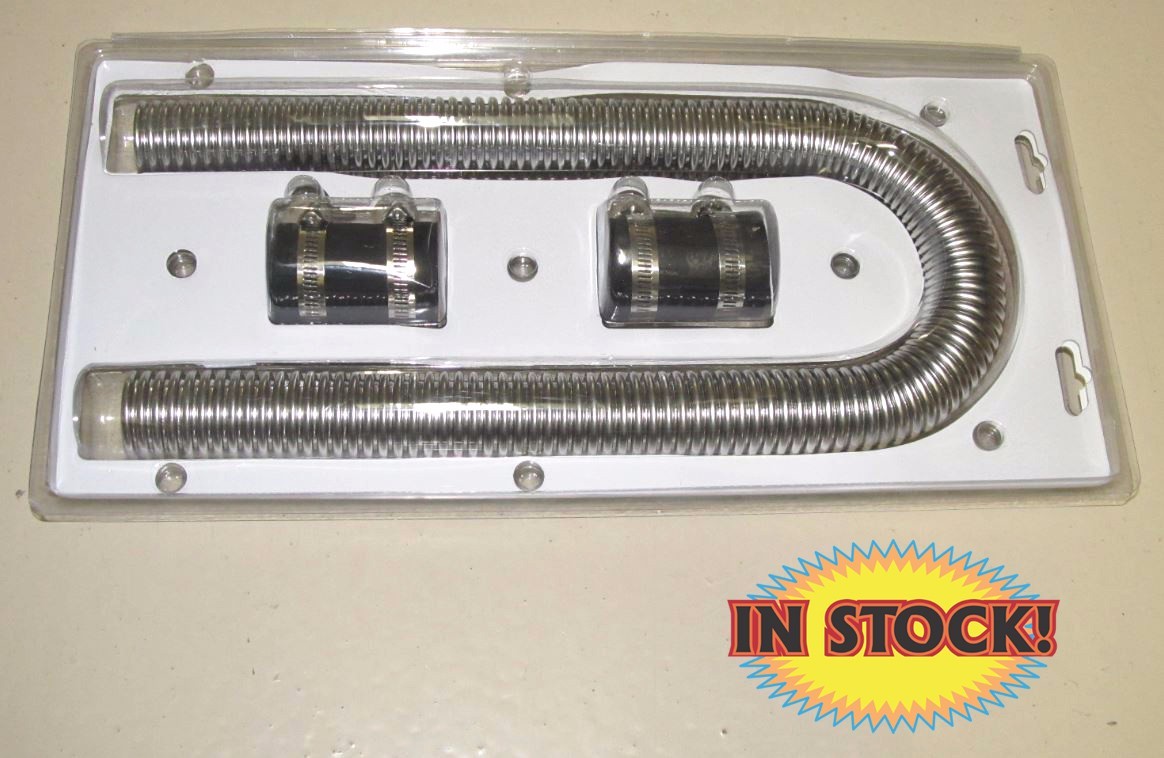 Specialty Products Radiator Hose Kit 36in W/o Aluminum Caps Chrome 