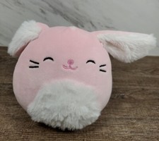 USED Squishmallows Bop Pink Bunny Easter 5" Kellytoy Plush LOOK