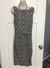 Ann Taylor size 10 scoop neck sleeveless stretch career dress