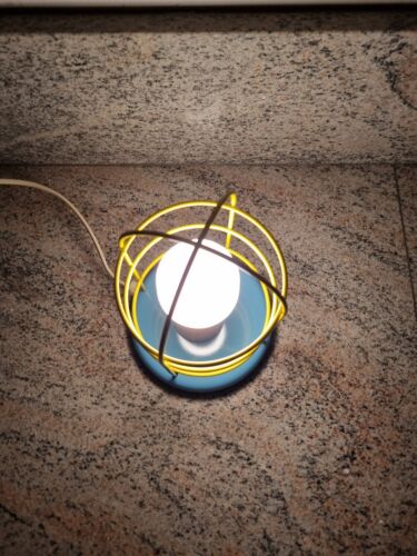 Lampada vintage Targetti Sankey stile Memphis Gabbia lamp made in Italy - Foto 7 di 16