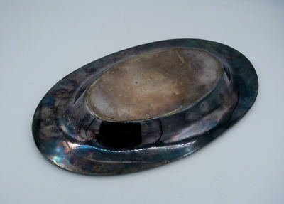 POOLE SILVER PLATED NICKEL PLATE 1004 BREAD PLATE/TRAY 12