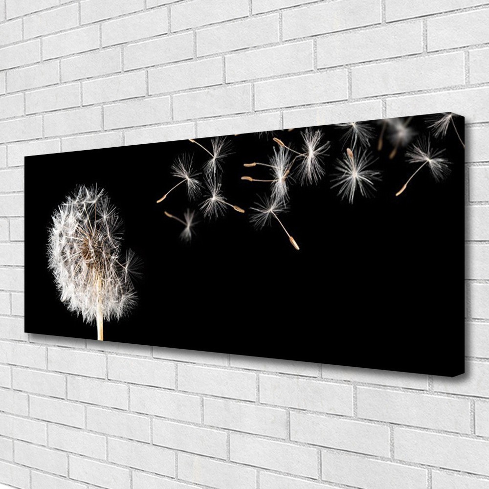 Impression sur toile fleurs de pissenlit poésie et douceur pour la maison