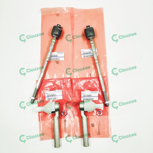 NEW 4pcs Steering kit Outer+ Inner Tie Rod Ends For Forester Wrx Legacy Outback