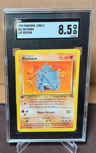Rhyhorn (1st Edition) graded SGC 8.5 for sale on eBay