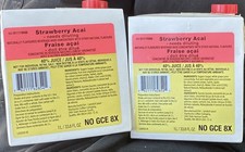 2 NO GCE 8X Strawberry Acai SB Beverage Base Concentrate, expired 2026