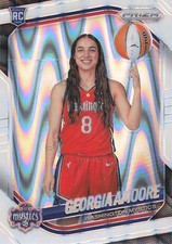 2025 Panini Prizm WNBA #140 Georgia Amoore White Seismic Prizms