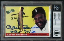Alan Al Rosen signed autograph auto Mr. Mint Trading Card BAS Slabbed