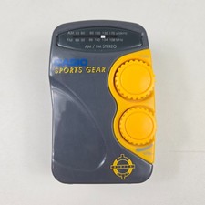 Casio Sports Gear PR80 AM FM Radio Personal Handheld Portable Vintage Works