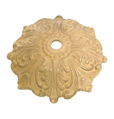 B&P Lamp Cast Brass Bobesche, 4'' Dia.