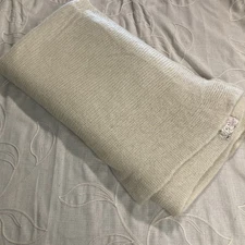 Free People Scarf Size O/S Oversized Kennedy Waffle Knit Ivory Soft Comfy Long