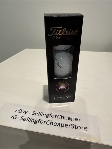 Brandneu Titleist Pro V1 LINKSER DOT Tour bevorzugte 1 Hülle mit 3 Bällen #variiert - Bild 1 von 7