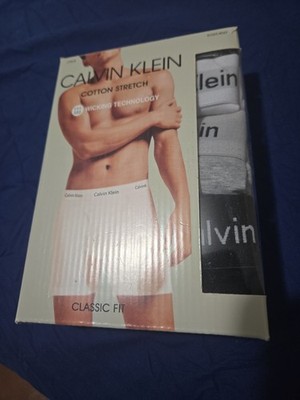 Calvin Klein Cotton Men's Boxer Briefs Multi-color Size Large- Pack of 3