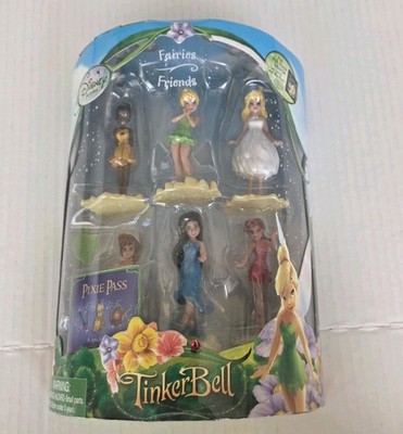 NEW Disney Fairies - Tinkerbell and Friends Fairies Friends 6 Dolls NIB