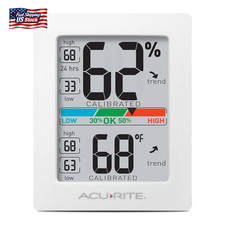 Acurite Humidity Meter Hygrometer and Indoor Thermometer, Hygrometer