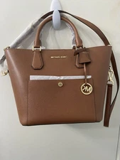 NWT MICHAEL KORS Greenwich Large Grab Bag Leather
