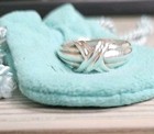 Vintage Tiffany & Co. 1990 Signature X Ring Silver 925 size 7 — photo 9