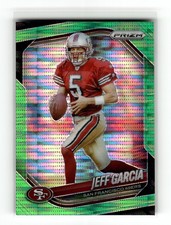 Jeff Garcia 2025 Panini Prizm #267 San Francisco 49ers Neon Green Pulsar