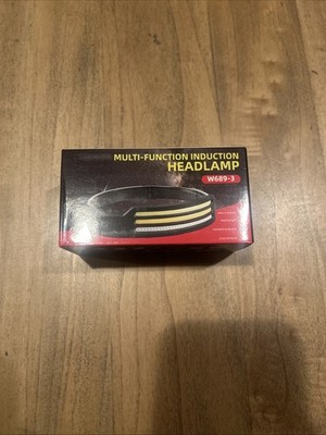 Multi Function Induction Headlamp Portable W689-1, LED, Long Lasting, New In Box