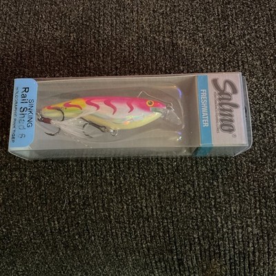 1 SALMO RAIL SHAD 6 SINKING 1/2OZ QRB024 HOLOGRAPHIC PINK TIGER B6124