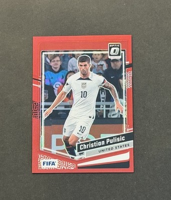 2023-24 Panini Donruss Optic FIFA #59 Christian Pulisic Red Prizm /299