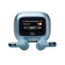Blue- JBL LIVE BEAM 3 True Wireless Noise Cancelling Earbuds Headphones